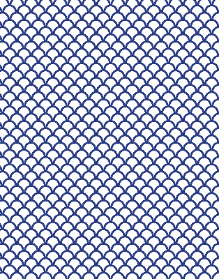 Modern roller blind Blue scales
