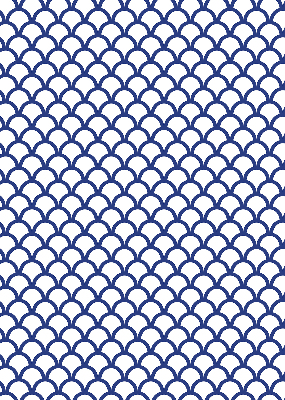 Modern roller blind Blue scales