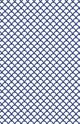 Modern roller blind Blue scales