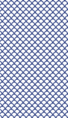 Modern roller blind Blue scales