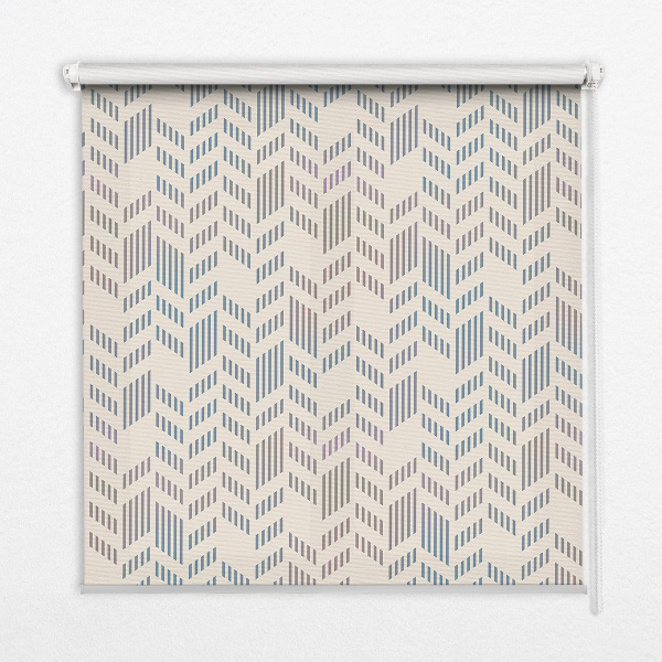 Roller blind for large window Striped fir