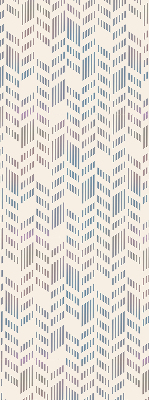 Roller blind for large window Striped fir