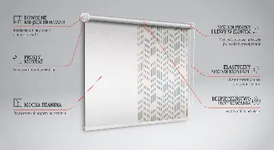 Striped fir roller blind for large windows