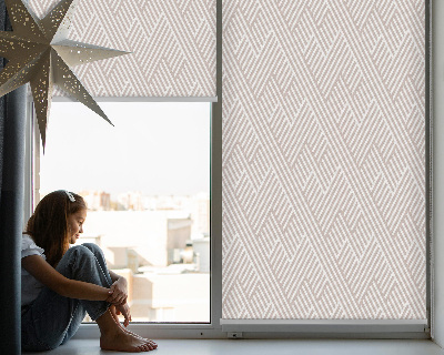 Fabric roller blind Beige stripes