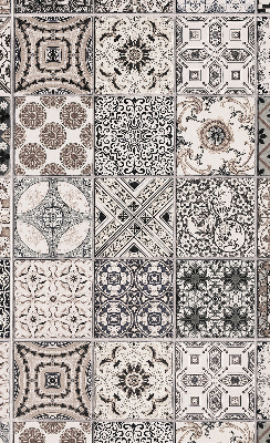 Modern roller blind Portuguese patterns