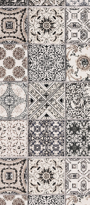 Modern roller blind Portuguese patterns