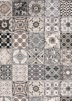 Modern roller blind Portuguese patterns