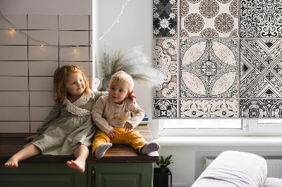 Modern roller blind Portuguese patterns
