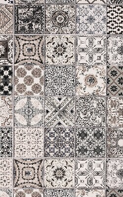 Modern roller blind Portuguese patterns