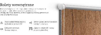 Roller blind for large window Wood
