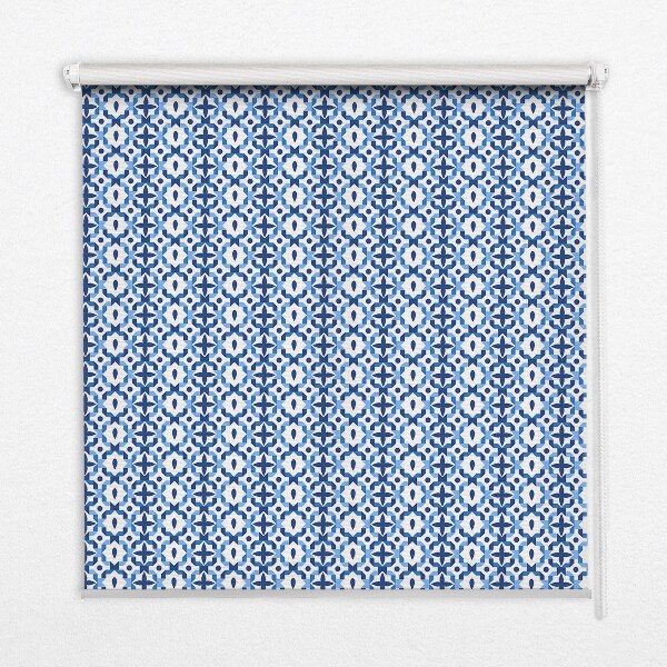 Modern roller blind Blue shapes