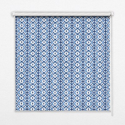 Modern roller blind Blue shapes