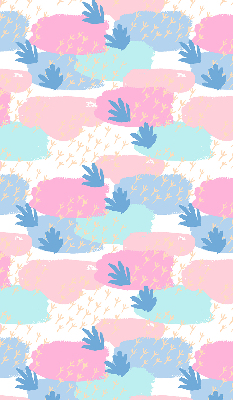 Roller blind for large window Traces on a colored background
