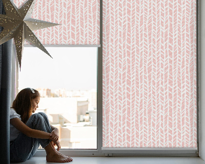 Roller blind for large window Herringbone