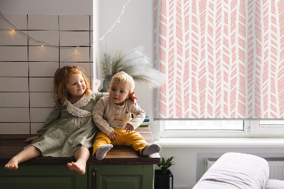 Roller blind for large window Herringbone