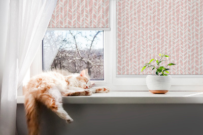 Roller blind for large window Herringbone