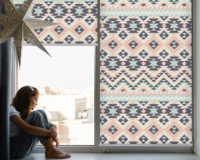 Fabric roller blind Triangle pattern