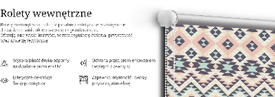 Fabric roller blind Triangle pattern