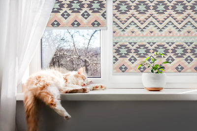 Fabric roller blind Triangle pattern