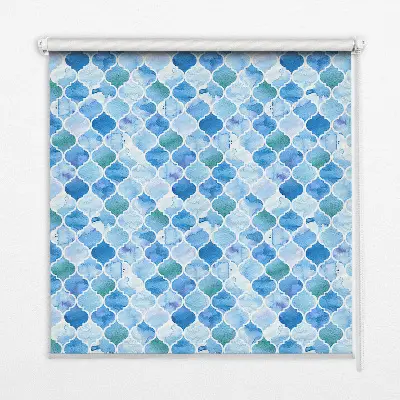 Modern roller blind with lamp pattern
