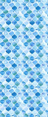Modern roller blind with lamp pattern