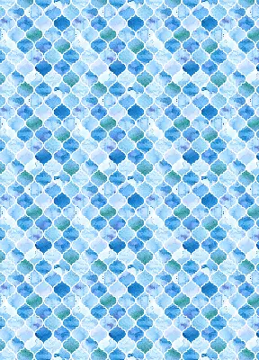 Modern roller blind with lamp pattern