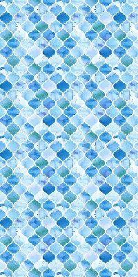 Modern roller blind with lamp pattern