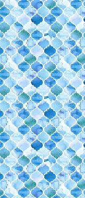 Modern roller blind with lamp pattern