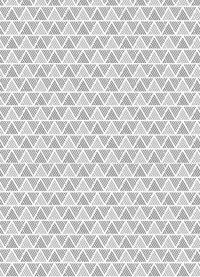 Roller blind for large window Striped triangles