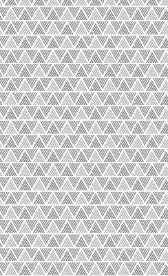 Roller blind for large window Striped triangles