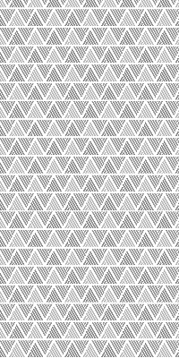 Roller blind for large window Striped triangles