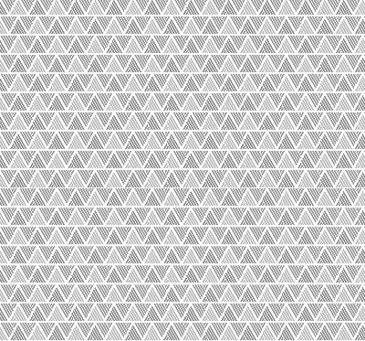 Roller blind for large window Striped triangles