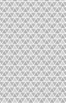 Roller blind for large window Striped triangles