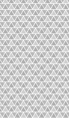 Roller blind for large window Striped triangles