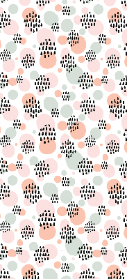 Fabric roller blind Black dotted patches