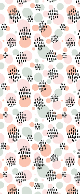 Fabric roller blind Black dotted patches