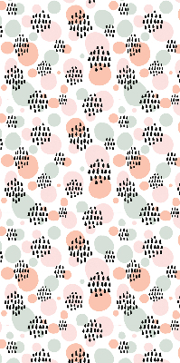 Fabric roller blind Black dotted patches