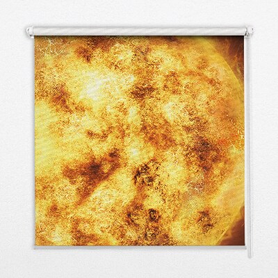 Fabric roller blind Yellow mesh