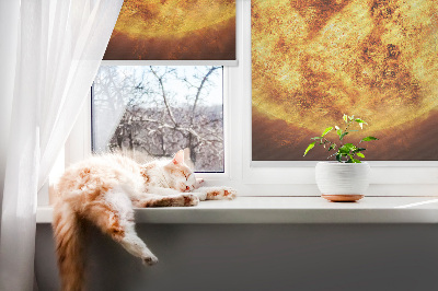 Fabric roller blind Yellow mesh