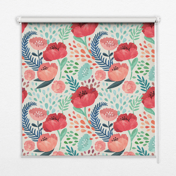 Poppy roller blind for large windows