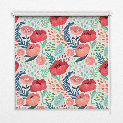 Roller blind for large window Poppy