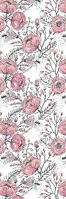 Fabric roller blind Flower buds from the tree