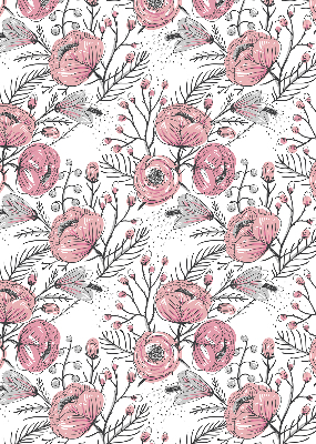 Fabric roller blind Flower buds from the tree