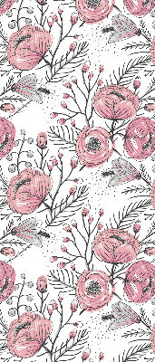 Fabric roller blind Flower buds from the tree