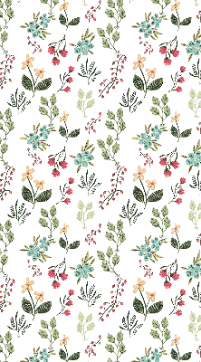 Modern roller blind with a botanical plants print