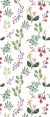 Modern roller blind with a botanical plants print