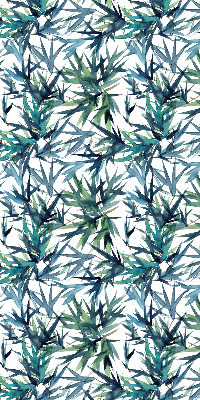 Roller blind for large window Leaves
