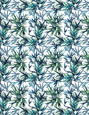 Roller blind for large window Leaves