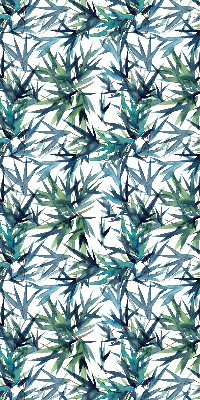 Roller blind with leaves pattern for large windows