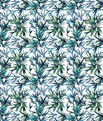 Roller blind for large window Leaves